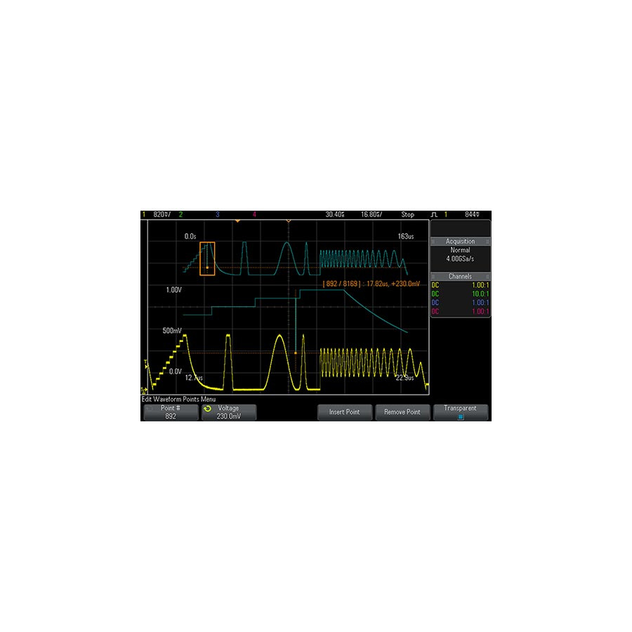 Keysight DSOX3WAVEGEN WaveGen built-in function and arbitrary waveform generator