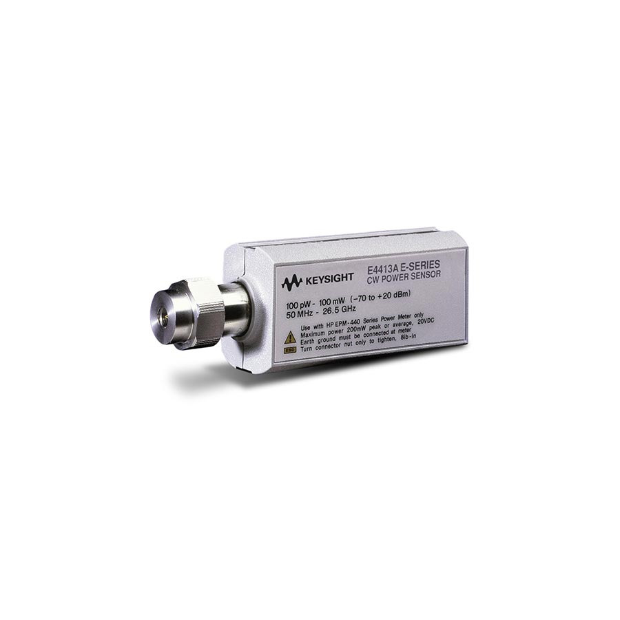 Keysight E4413A/100 Wide Dynamic Range CW Power Sensor, 50 MHz-26.5 GHz, -70 to +20 dBm, E-Series