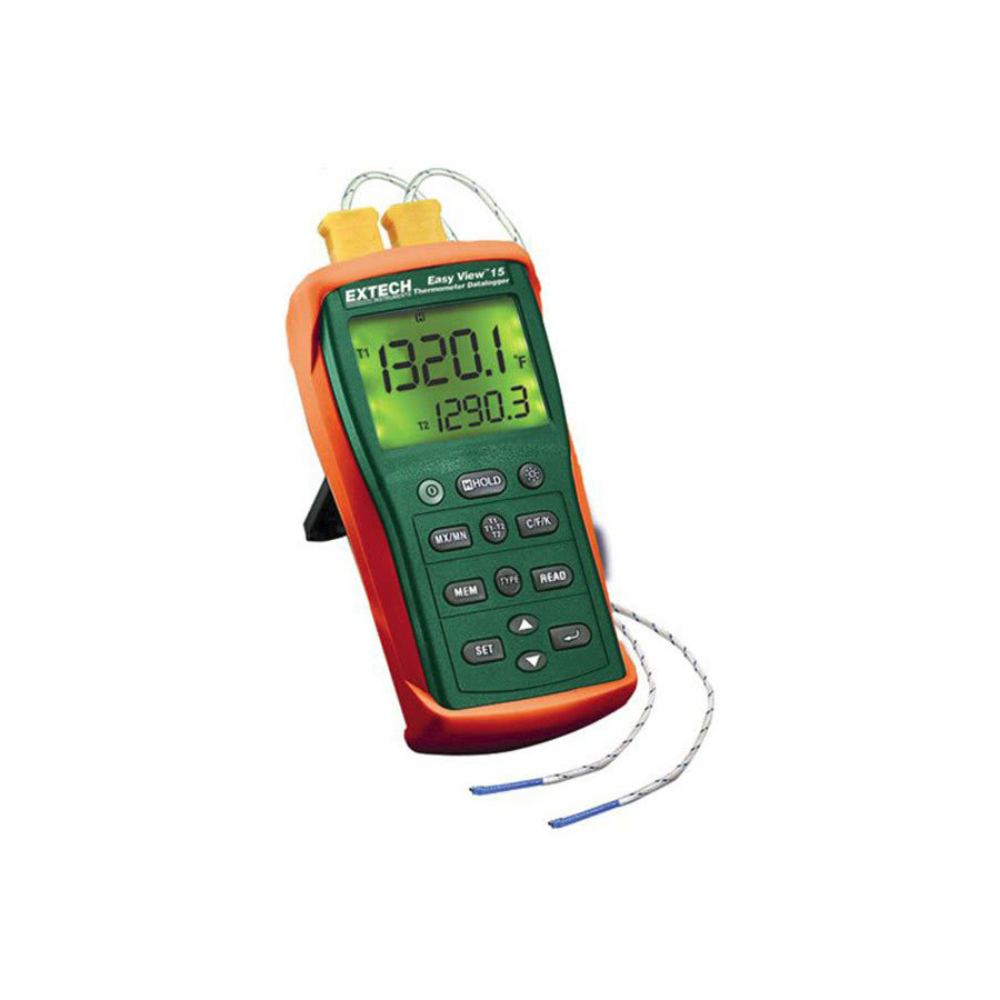 Extech EA15-NIST EasyView Dual Input Temperature Datalogger with NIST