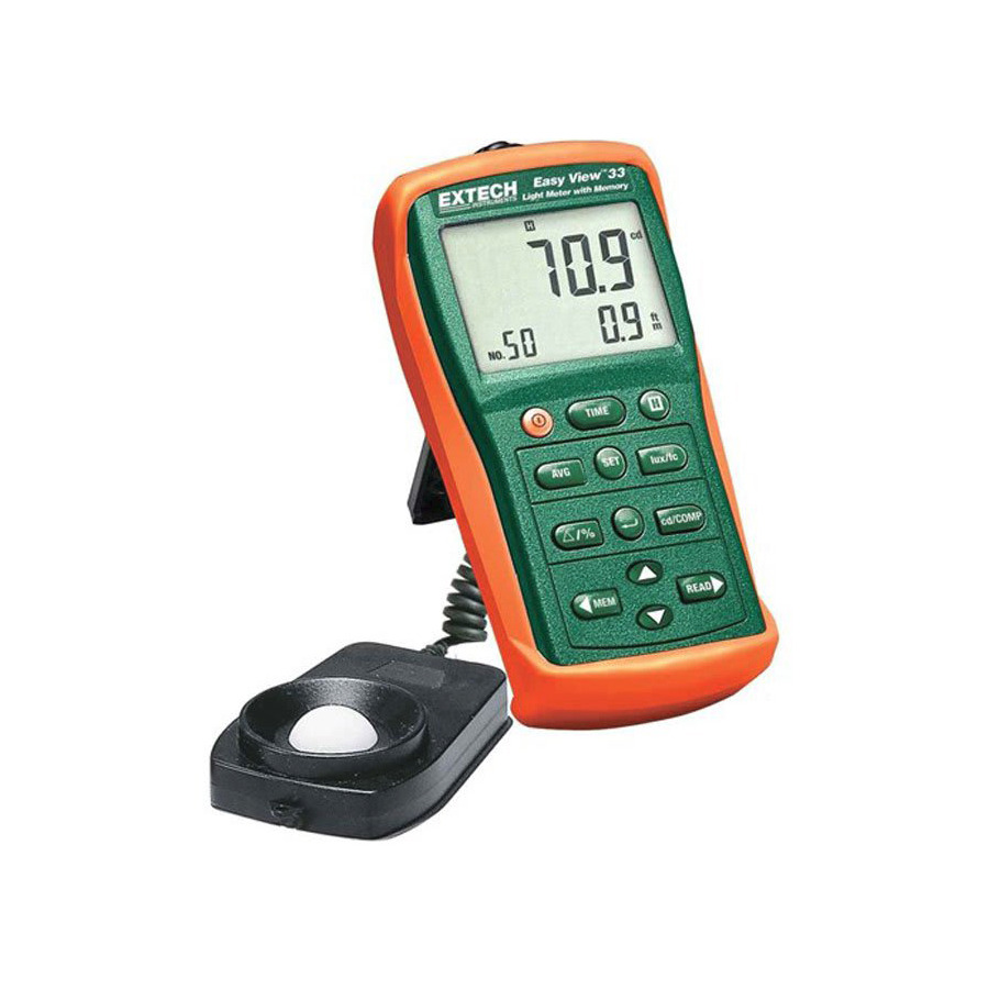 Extech EA33-NIST EasyView Light Meter with Memory with NIST