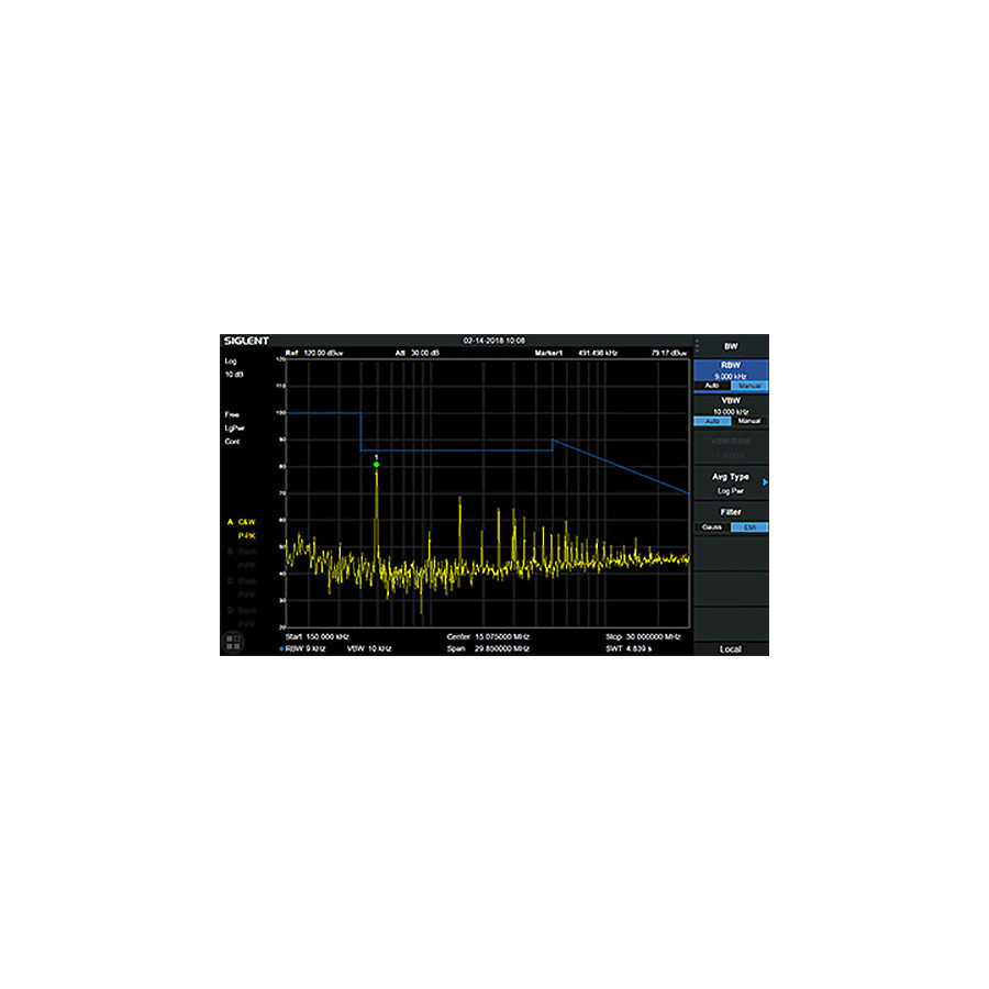 Siglent SSA5000-EMI EMI Measurement Mode Option, For SSA5000A Series