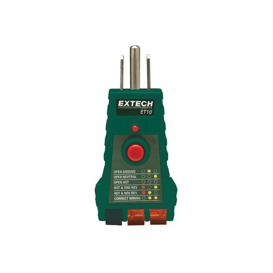 Extech ET10 GFCI Receptacle Tester