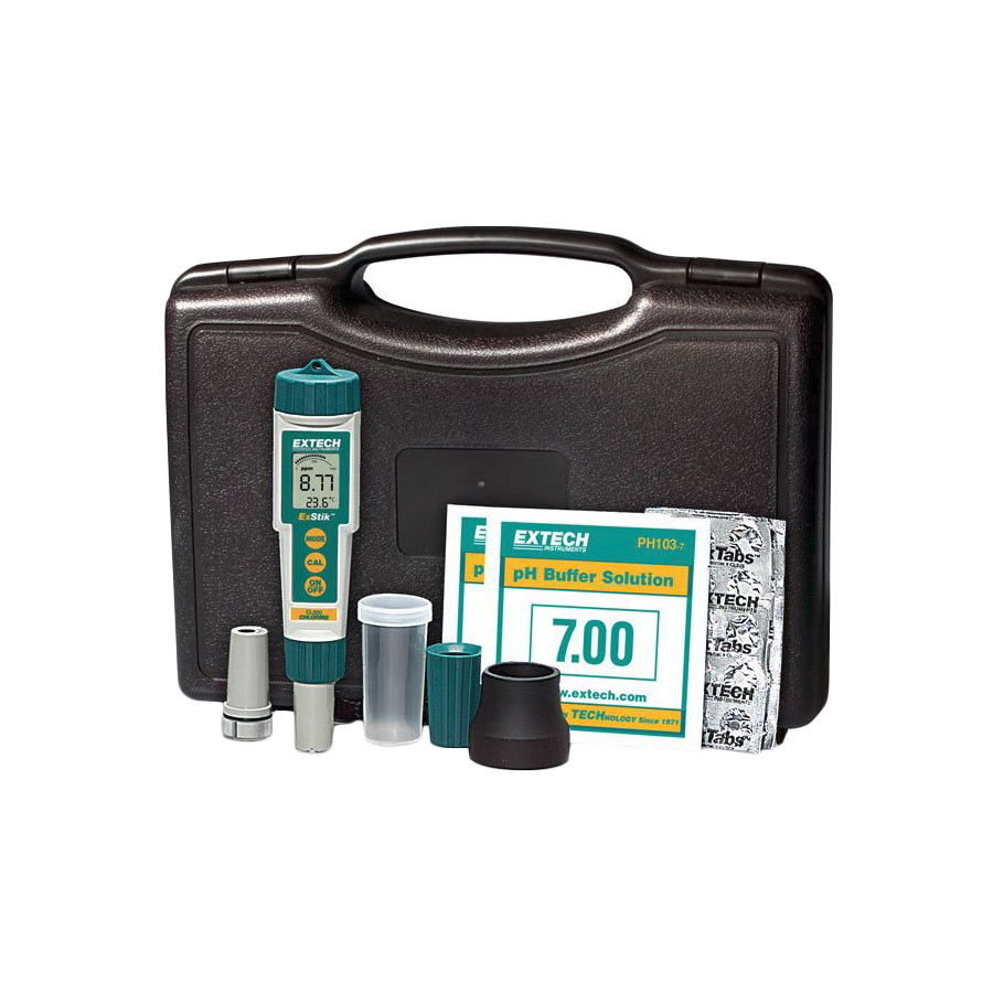 Extech EX800 ExStik 3-in-1 Chlorine, pH, Temperature Kit