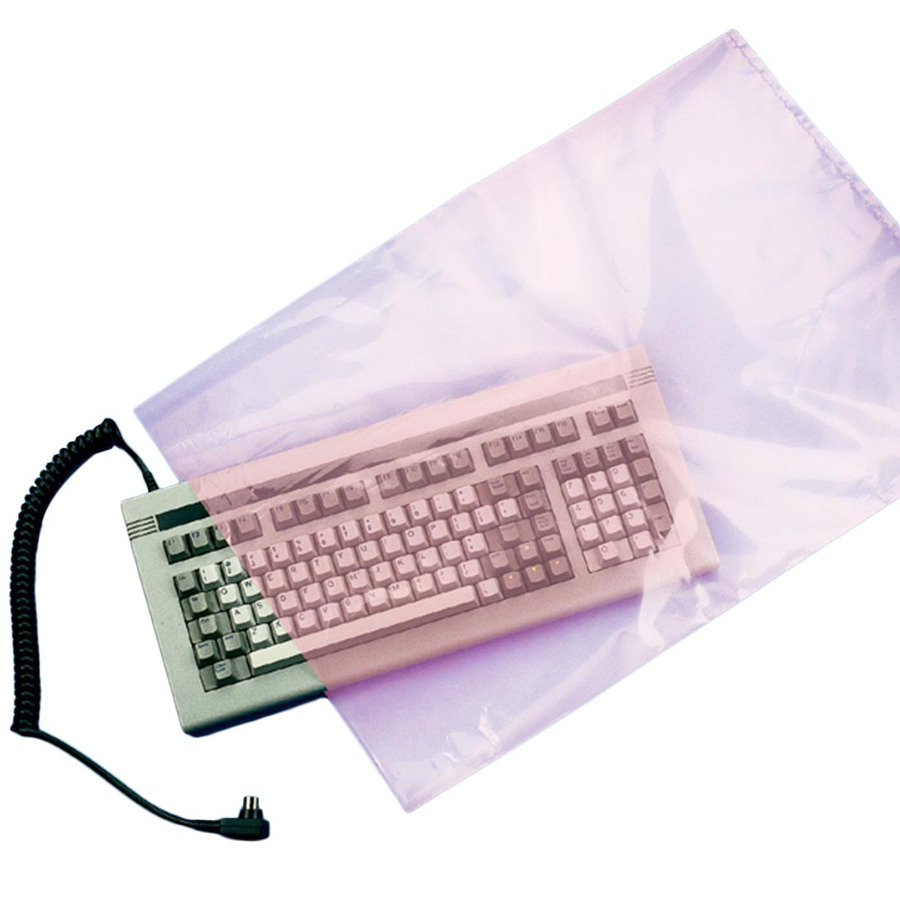 Elkay Plastics FAS41218 Anti-Static Bag, Pink, 12 x 18", 4 mil, 500/Case