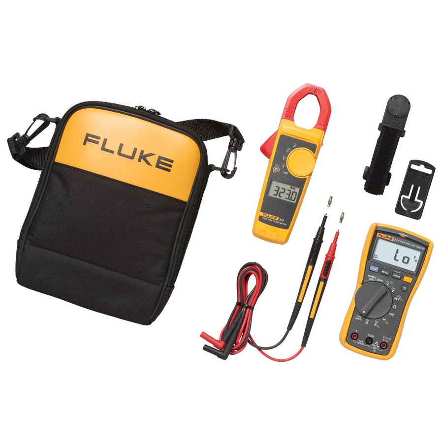 Fluke FLUKE-117/323 KIT True-rms Combo, Multimeter 10A w/ Clamp Meter ...