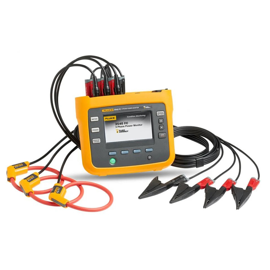 Fluke FLUKE-3540 FC KIT 3 Phase Power Monitor w/ 1-Yr Software, 1000 V / 6000 A