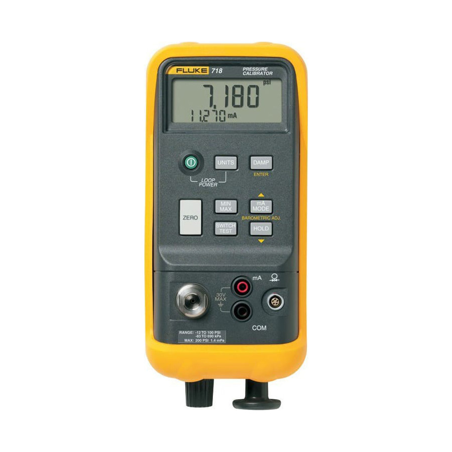 Fluke FLUKE-718 30US Pressure Calibrator, -12 psi a 30 psi, 216 x 94 x 66 mm, 0.015% Accuracy