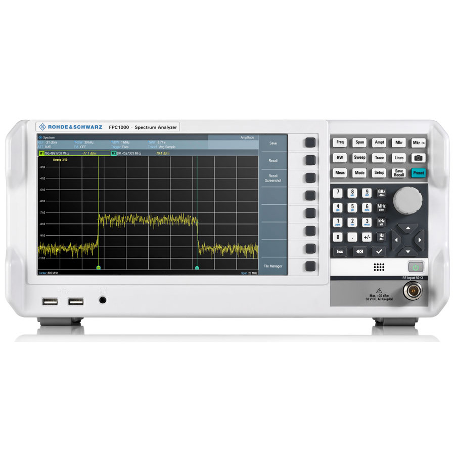 Rohde & Schwarz FPC-P3P03.03 Spectrum Analyzer, FPC1000, 5kHz to 3GHz, Tracking, VSWR, FPC Series