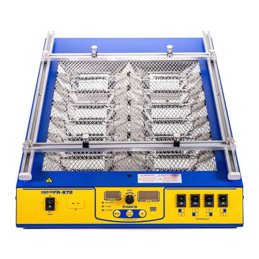 TestEquity: Hakko FR872-03 PCB Preheater, Infrared, 4-Bank