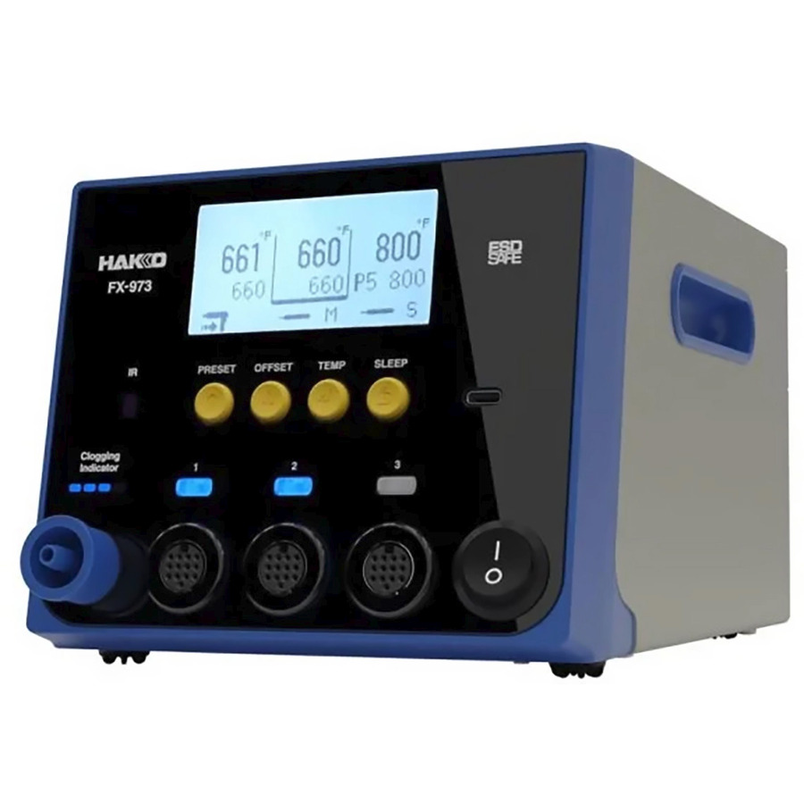 TestEquity: Hakko FX973-011 Rework Station Only, 3-Port, 400W