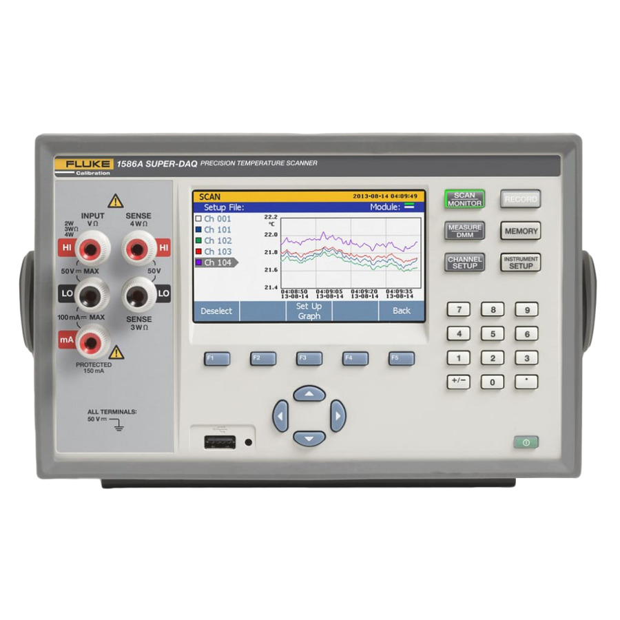 Fluke 1586A/1DS 120/C Super-Daq, 1 Daq-Staq Module, 120V, Accredited Cal