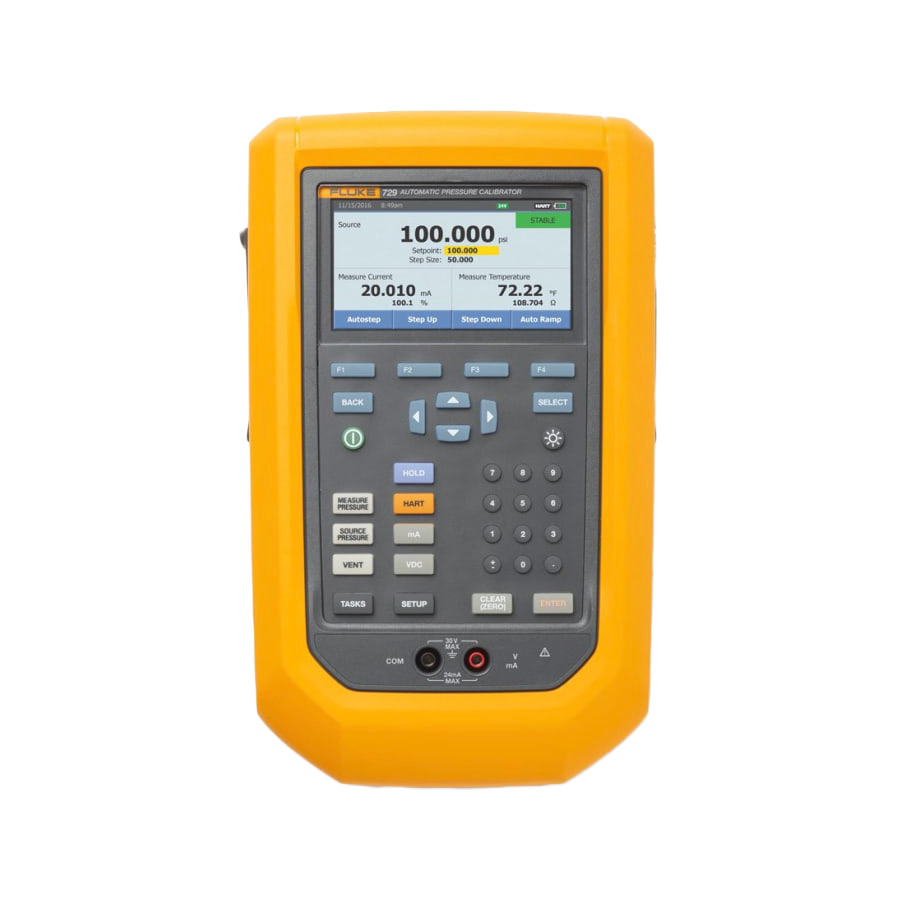 Fluke FLK-729 150G FC 150 Psi, 10 Bar Automatic Pressure Calibrator, W/Fc