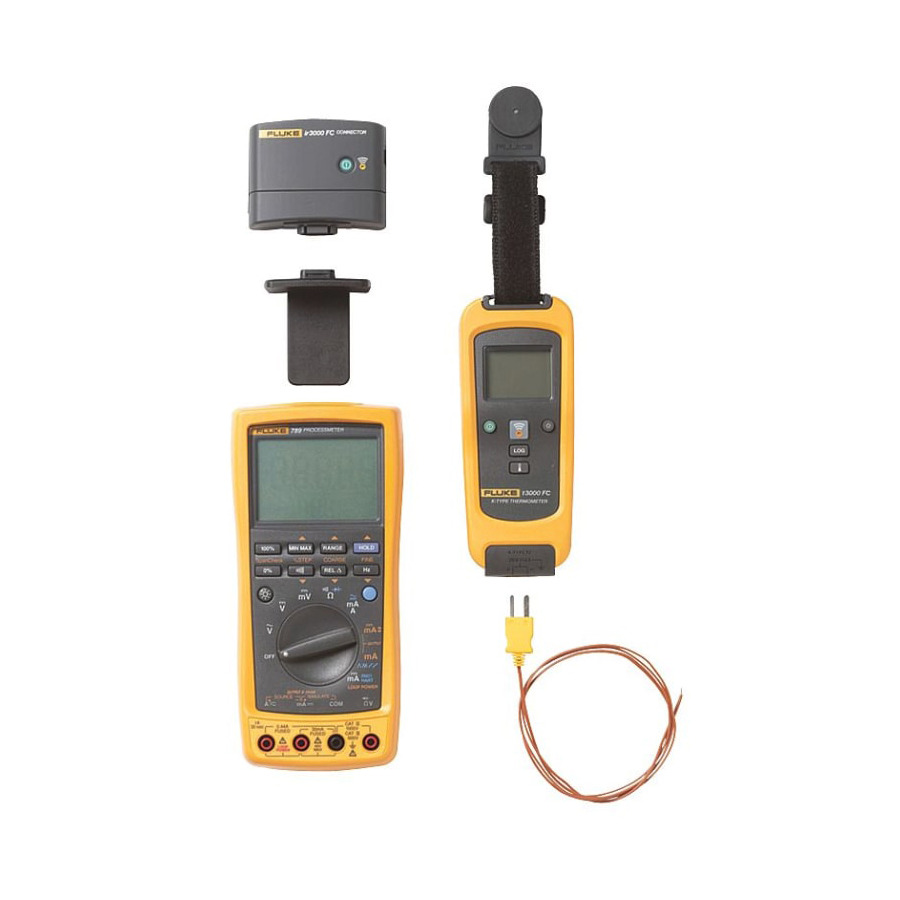 Fluke FLUKE-789/T3000 FC Fluke Connect Processmeter/Temp Measure Kit