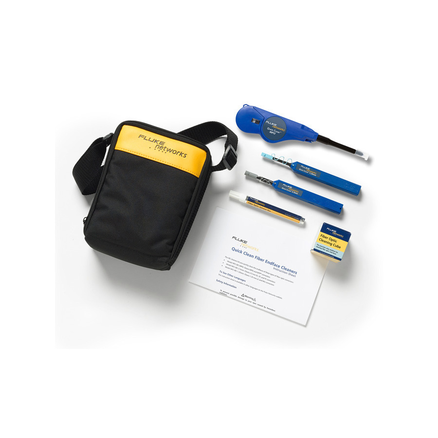 Fluke Networks NFC-KIT-CASE-E Enhanced Fiber Optic Cleaning Kit