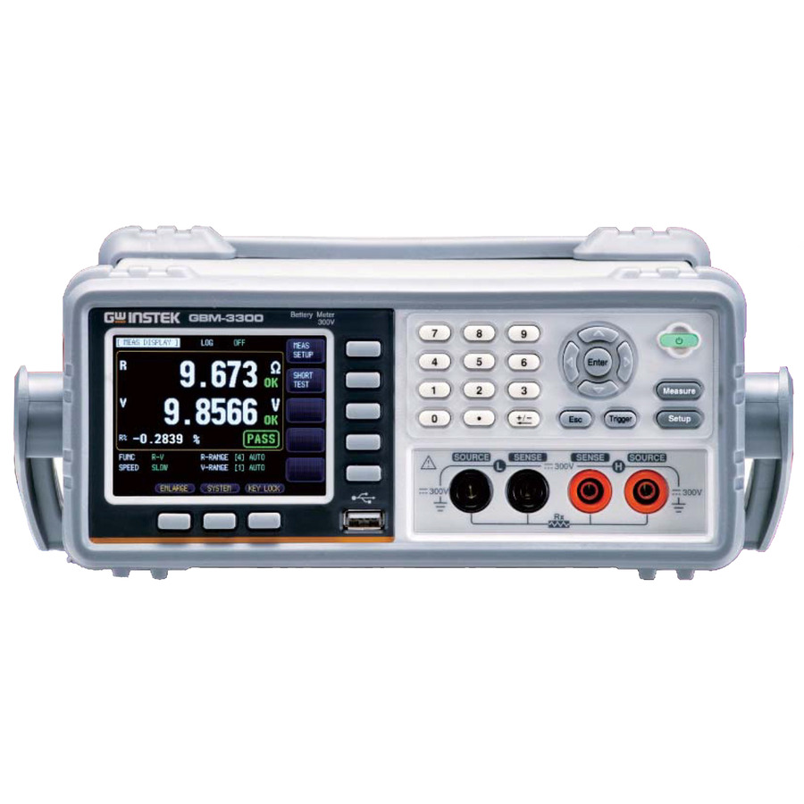 Instek GBM-3080 Battery Meter, AC/DC, 80V, 3.2 kilohm, TFT LCD, USB/RS-232C/Handler