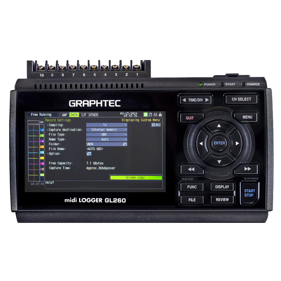 GRAPHTEC グラフテック midi LOGGER GL200A データロガー | APPS 