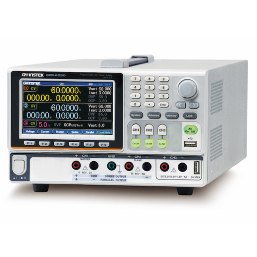 TestEquity: GW Instek GPP-6030 DC Power Supply, Triple Output, 2x