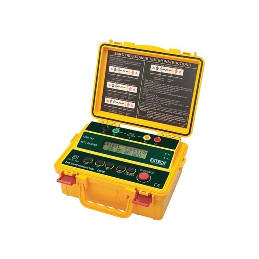 Extech GRT300-NISTL Earth Ground Resistance Tester, 4-Wire with Limited NIST