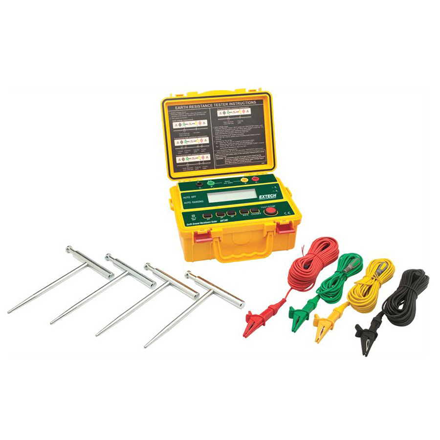 Extech GRT300 Earth Ground Resistance Tester, 4-Wire