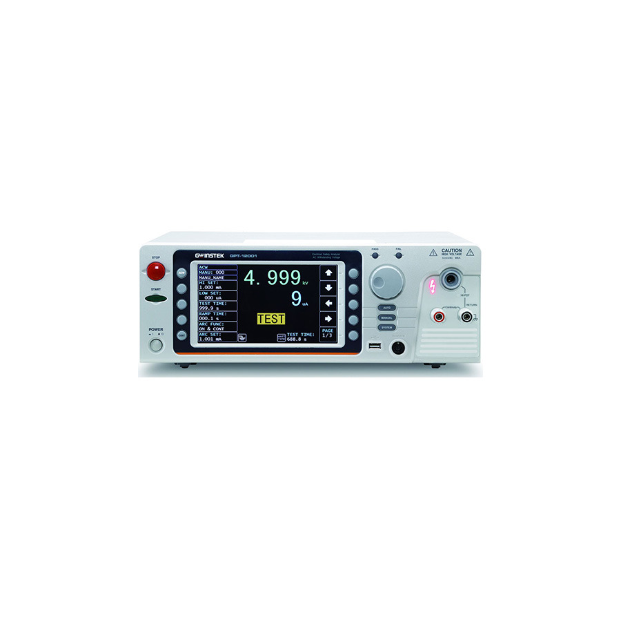 Instek GPT-12002 Electrical Safety Analyzer, 200VA, AC, DC, Continuity, GPT-12000 Series