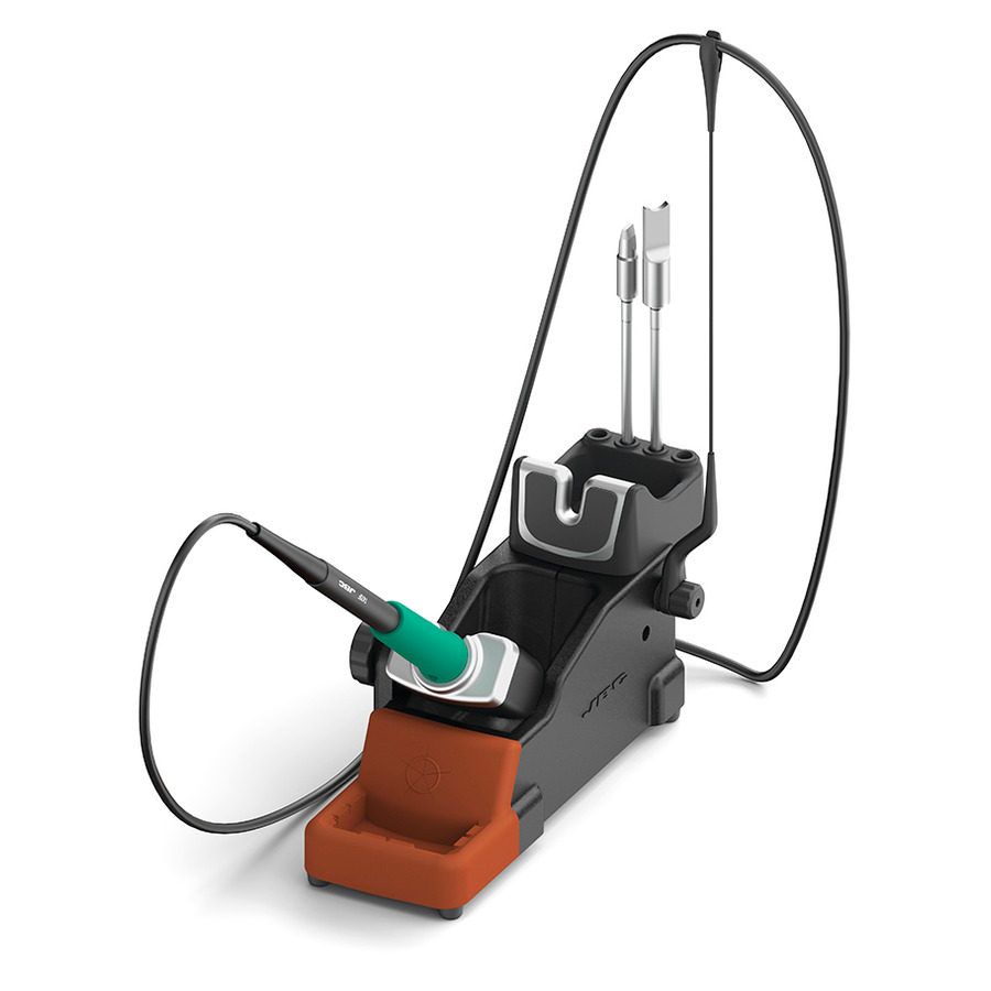 JBC Tools HDSF Stand w/ Brass Wool Tip Cleaner, Cartridge Exchanger, For T470 Handles JensenTools