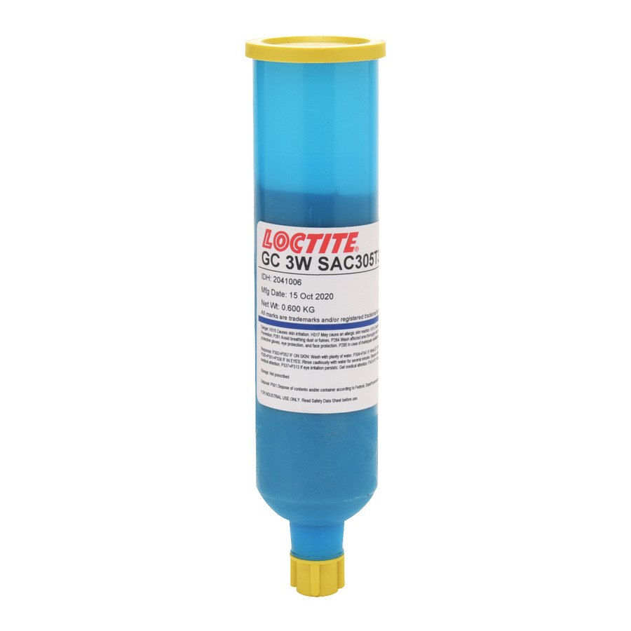 Loctite 2041006 Solder Paste, Type 3, Gray, 600g