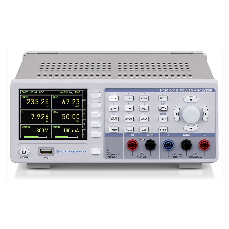 Rohde & Schwarz HMC8015COM Power Analyzer Bundle, 50 uW to 12 kW, DC to 100 kHz, 500 kS/s, HMC Series