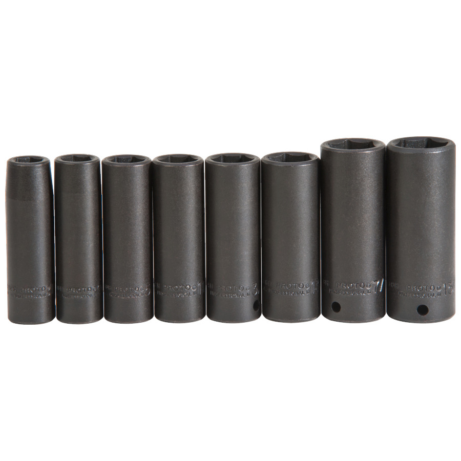 TestEquity: Proto J72159 Socket Set, Deep Impact, 1/2in