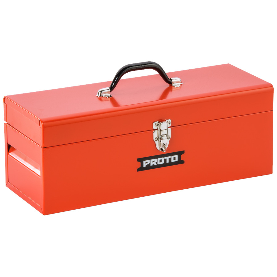 Proto J9977-NA Portable Tool Box, General Purpose, Removable Steel Tote Tray, Single Latch, 19-1/2"