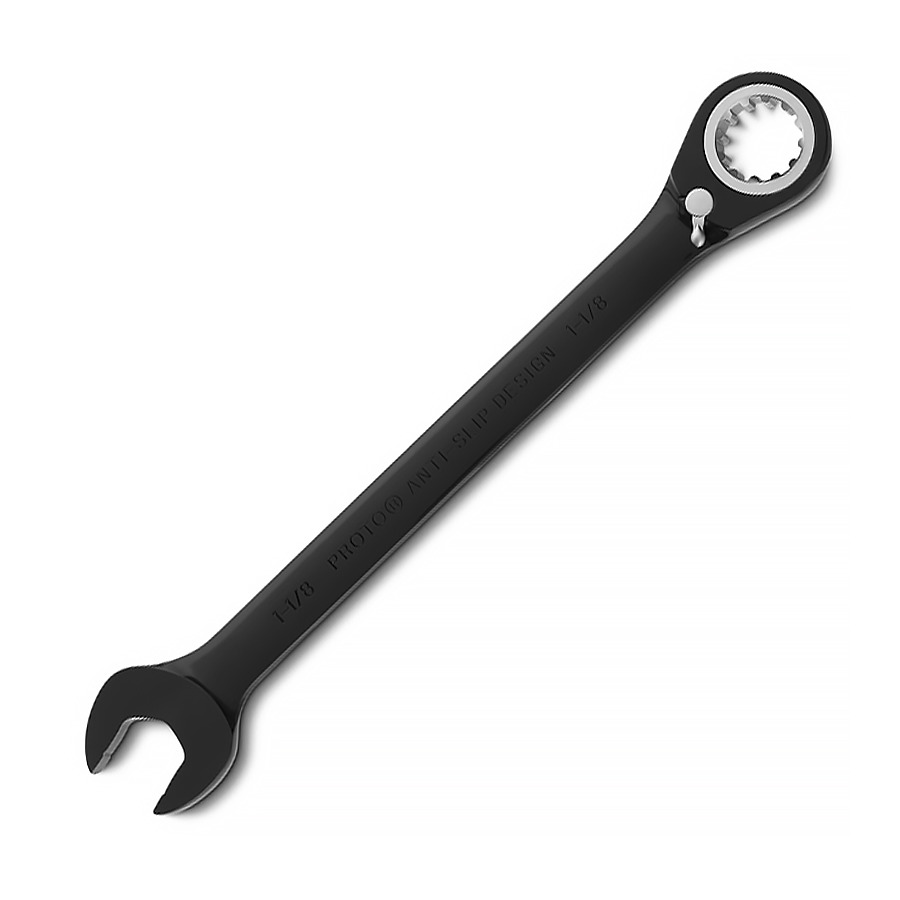 Proto JSCV36 Combination Wrench, Reversible Ratchet, 15deg