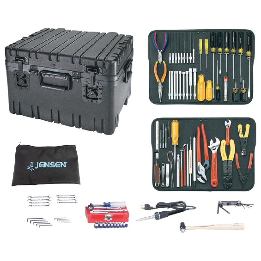 Jensen Tools JTK-17RLC Kit in Roto-Rugged™ Wheeled Recessed Latch Case