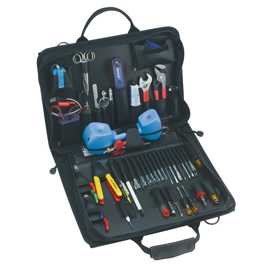 Jensen Tools JTK-46WB Communications Kit with Test Equip. in Single Black Cordura Case