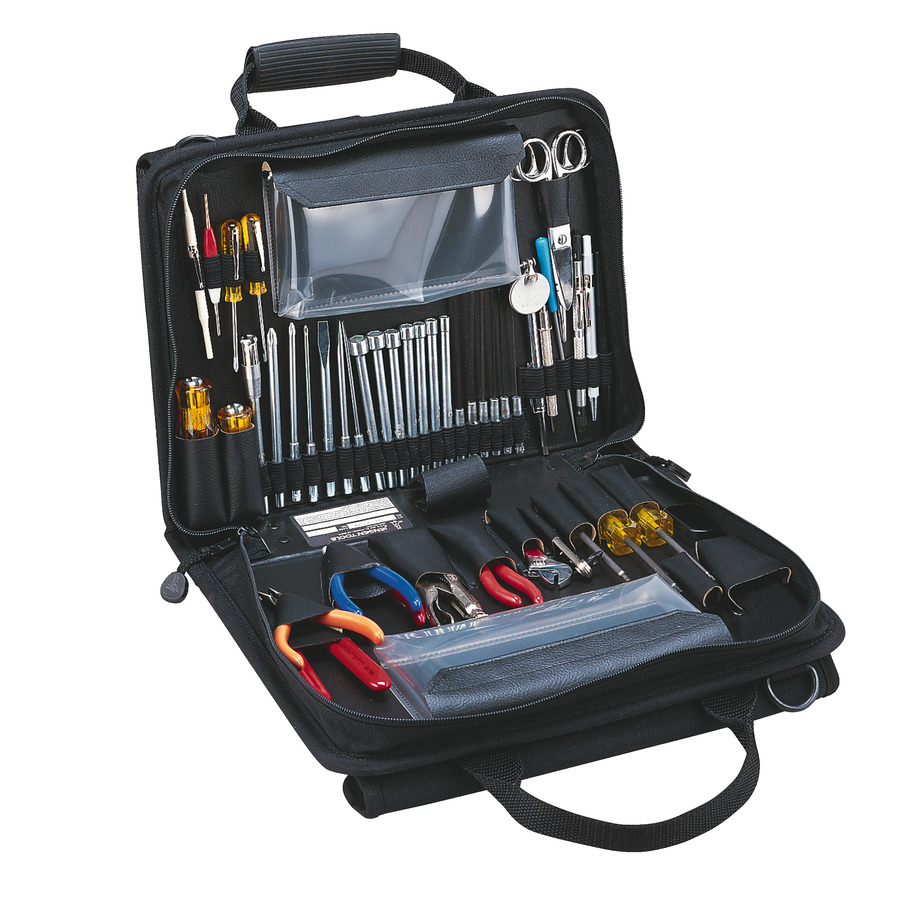 Jensen Tools JTK-49CBR Workstation Kit in Single-Sided Black Cordura Case