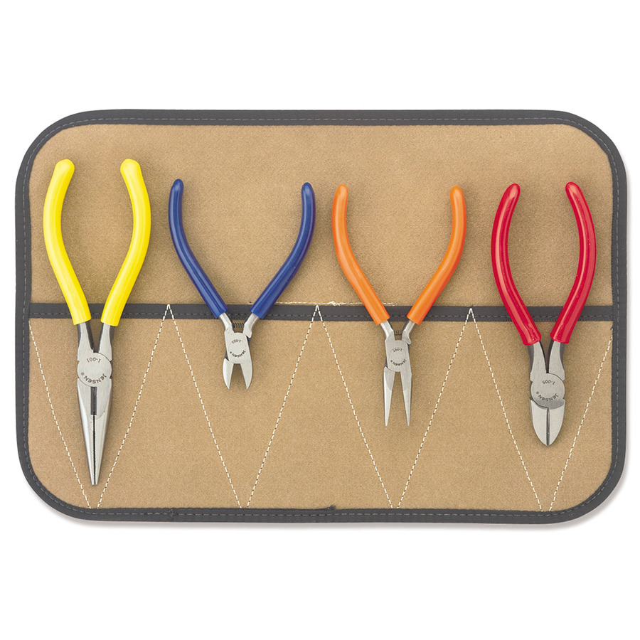 TestEquity: Jensen Tools JTK-82 Pliers Kit in Roll Pouch, 4pc.
