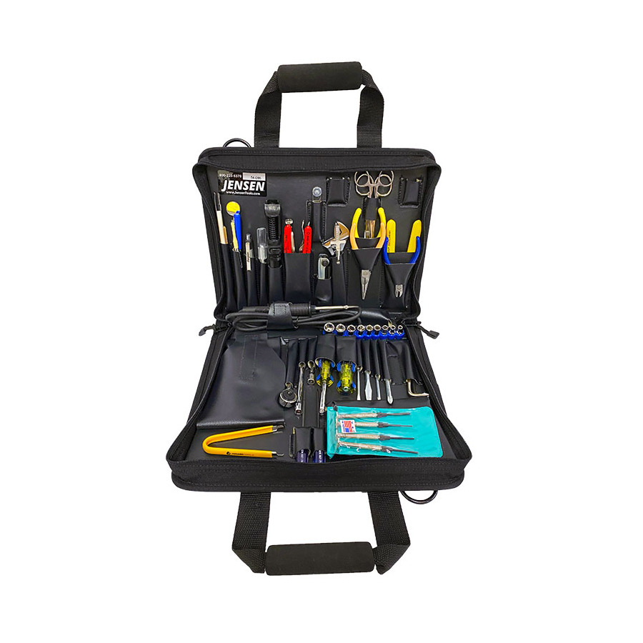 Jensen Tools JTK-86BK Technician's Tool Kit in Single Black Cordura Plus Case