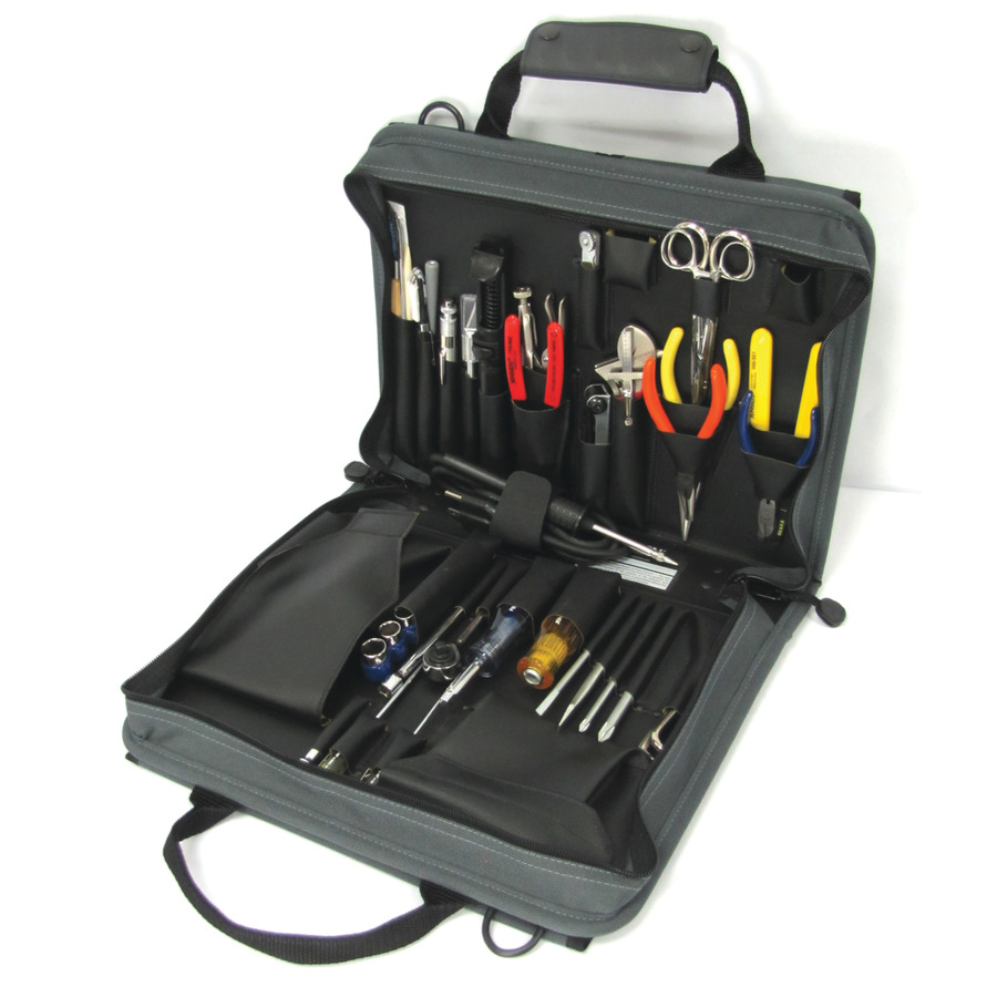 Jensen Tools JTK-86GC Technician's Tool Kit in Single Gray Cordura Plus Case