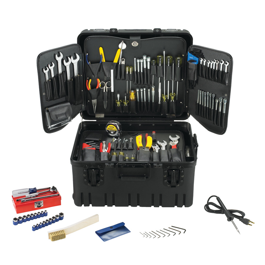 Jensen Tools JTK-88SP Inch/MM Electro-Mechanical Kit Roto Rugged Wheeled HD Military Case