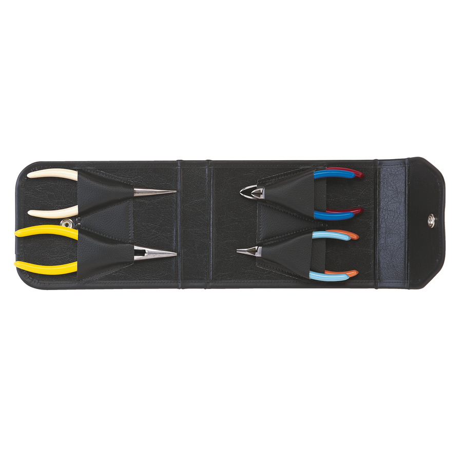 Jensen Tools JTK-89 Pliers Kit in Fold-up Case, 6 pc.