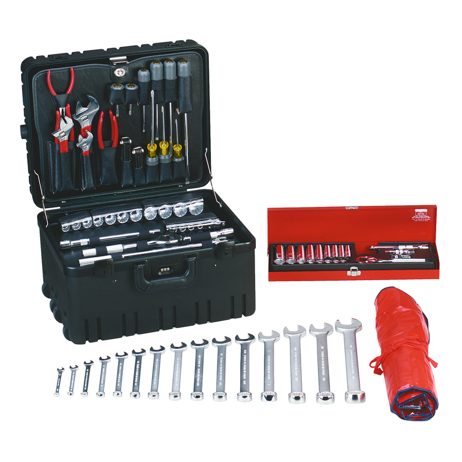 Jensen Tools JTK-94WW Deluxe Industrial Tool Kit in Roto-Rugged™ Wheeled Case, 17-3/4 x 14-1/2 x 10"