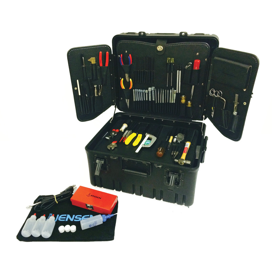 Jensen Tools JTK-99RLC Electronic Technician's Service Kit in Wheeled Case