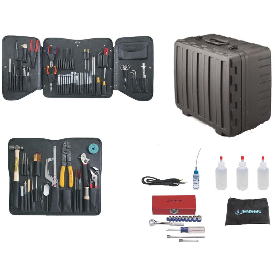 Jensen Tools JTK-99XRRT Electronic Technician's Service Kit in X-tra Rugged Rota-Tough Case