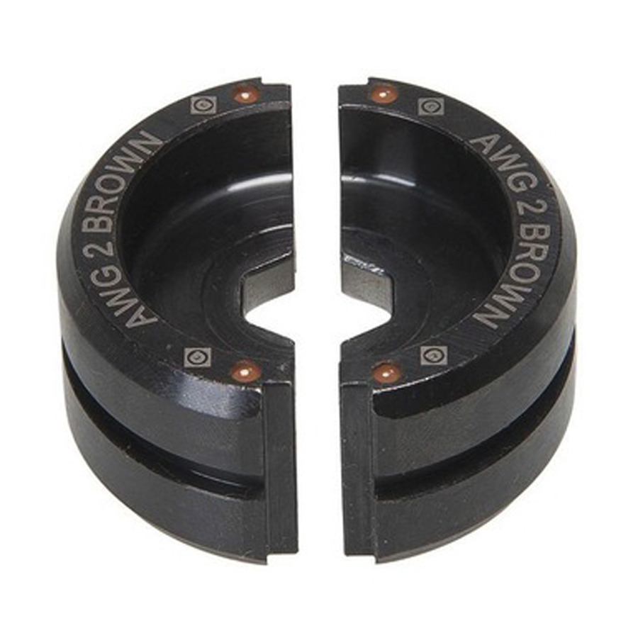 TestEquity: Greenlee KC22-2 Crimping Die, 2 AWG, Brown, Copper, 22