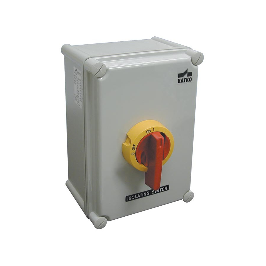 Altech KEM3125L Y/R Disconnect Switch, Polycarbonate Enclosed Motor, 125A/600V, Yellow/Red