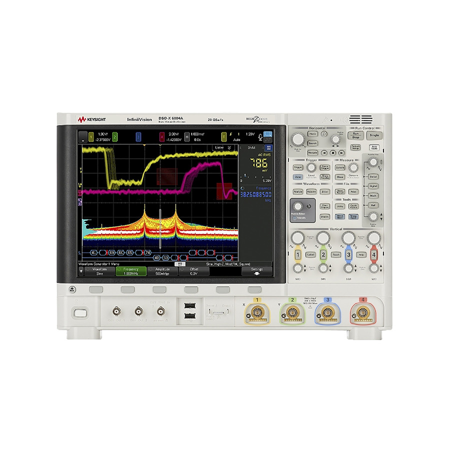 Keysight DSOX6004JIT Digital Oscilloscope, 1 GHz, 4 Channel, 20 GS/s, 4 Mpts, 6000X Series