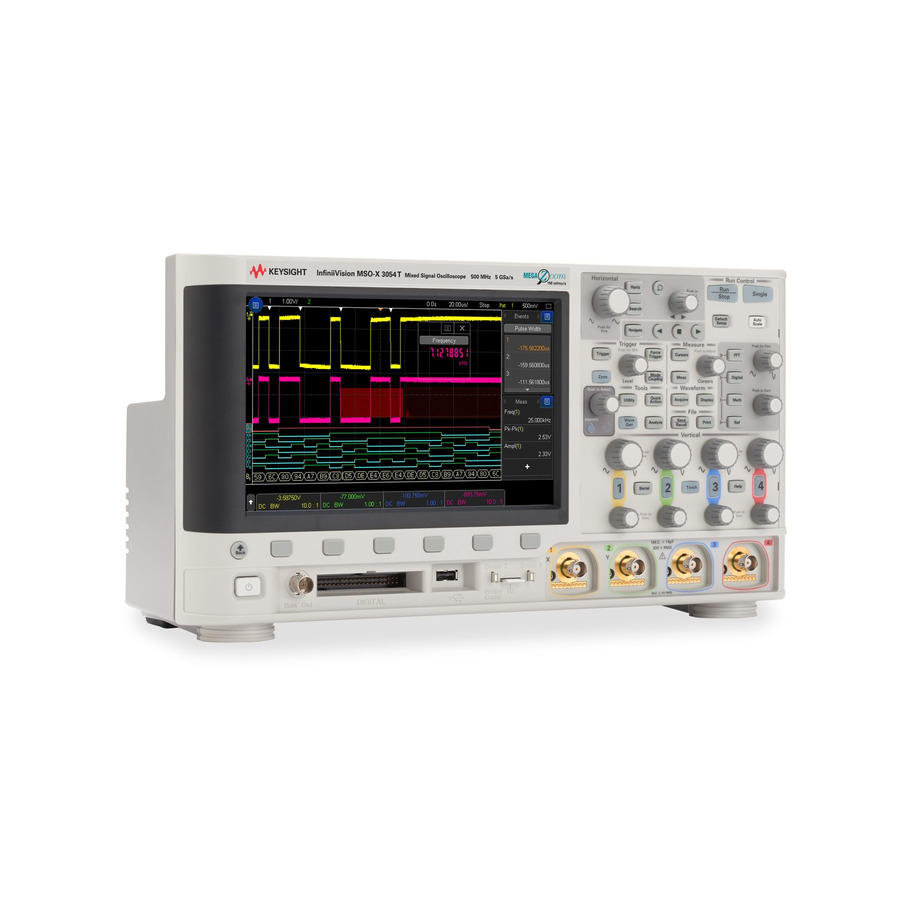 Keysight DSOX3054PWR Digital Oscilloscope, 500 MHz, 4 Channel, 5 GS/s, 4 Mpts, 3000T Series