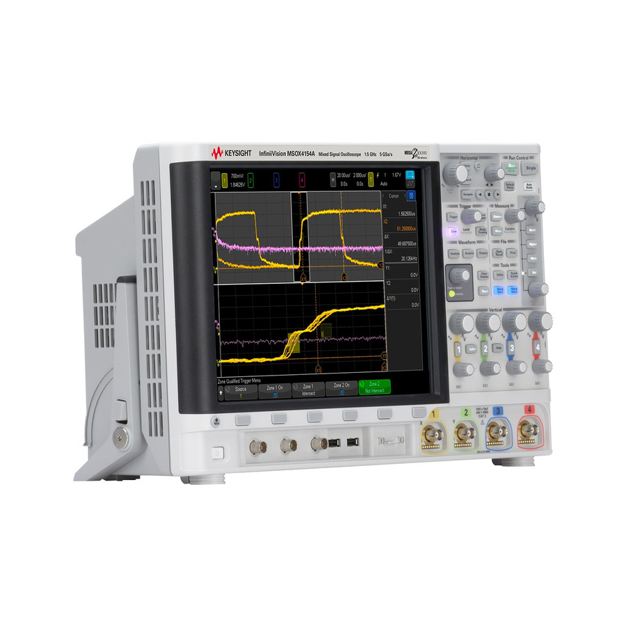 Keysight MSOX4154AUT Mixed Signal Oscilloscope, 1.5 GHz, 4/16 Channel, 5 GS/s, 4 Mpts, 4000X Series