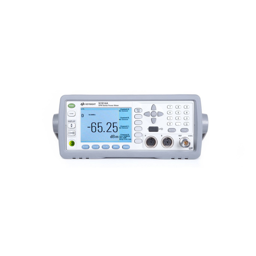 Keysight N1914A/005/201/C02 Power Meter, 2 Chan, VGA, Trigger IO, USB, Front Calibrator, EPM Series