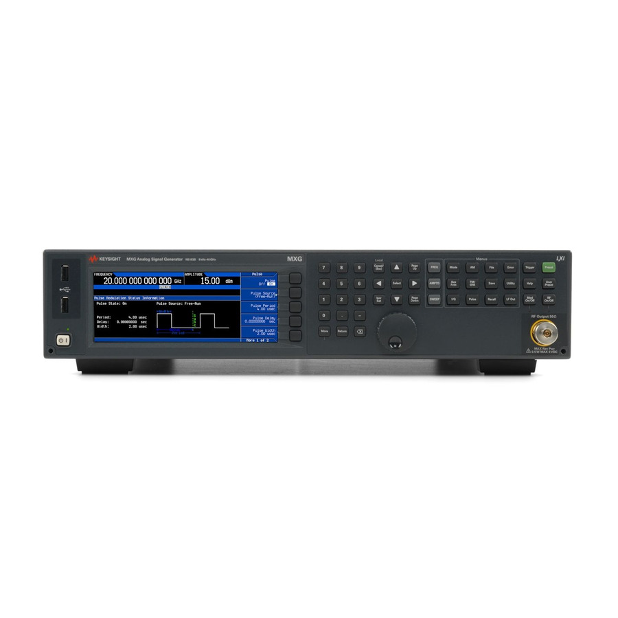 TestEquity: Keysight N5183B/540/1E1/1EA Microwave Analog Signal