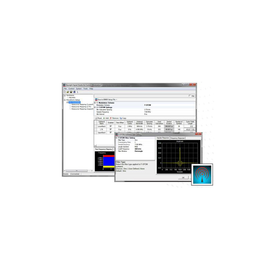 Keysight N7608EMBC/R-Y5B-001-A/R-Y6B-001-L Custom Modulation Waveform Signal Creation and Playback