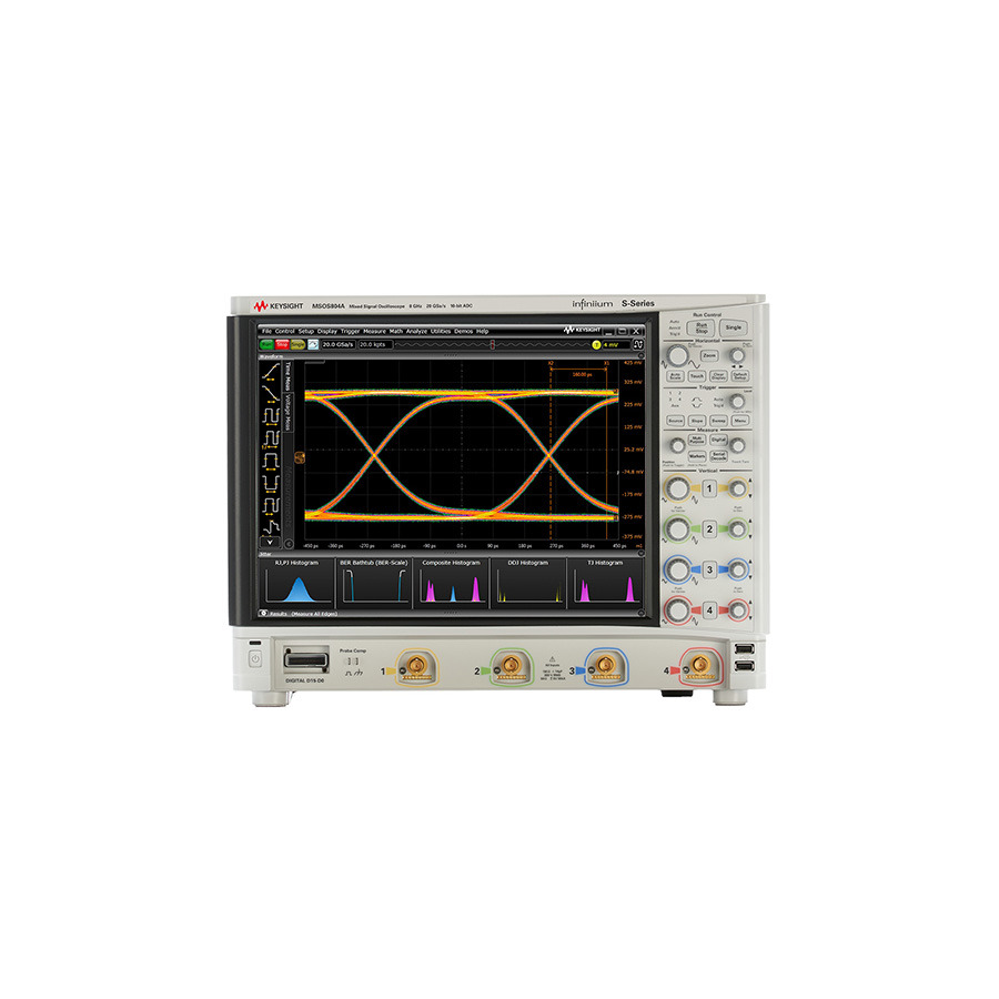 Keysight DSOS604A Digital Oscilloscope, 6 GHz, 4 Channel, 20 GS/s, 100 Mpts, S Series